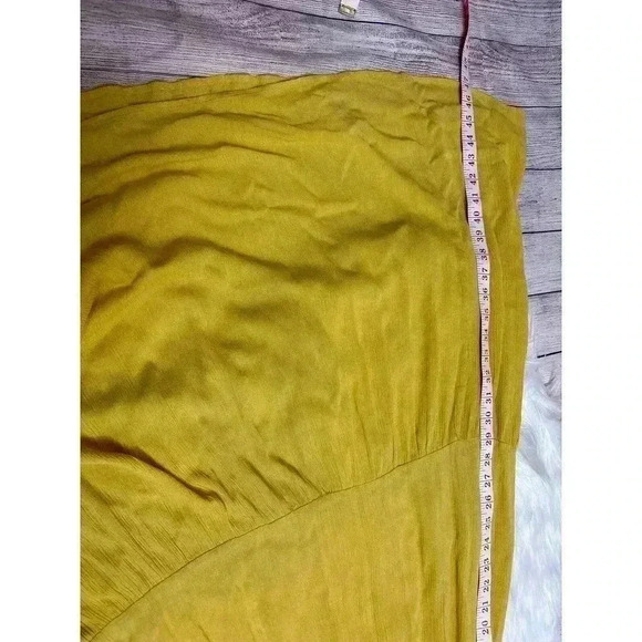 LuLus Golden Yellow Embroidered Maxi Dress Size M - Picture 9 of 9